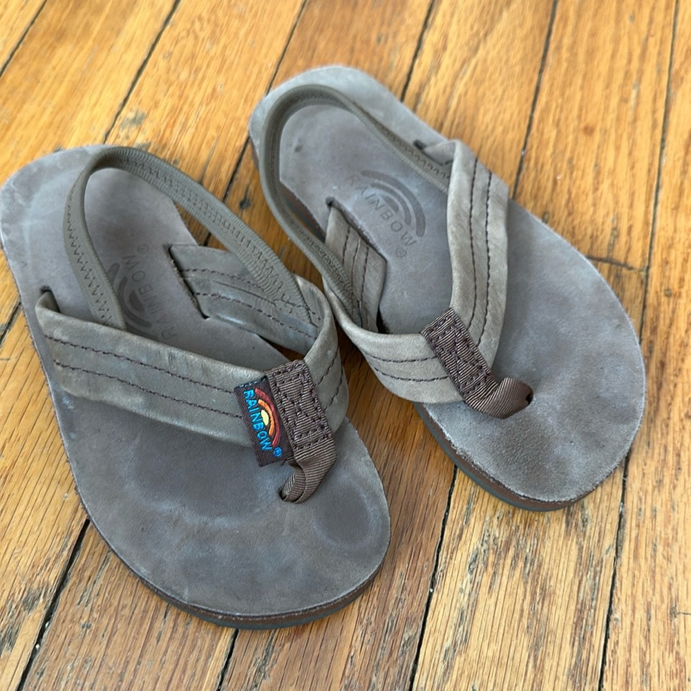 Rainbow flip flops toddler boy